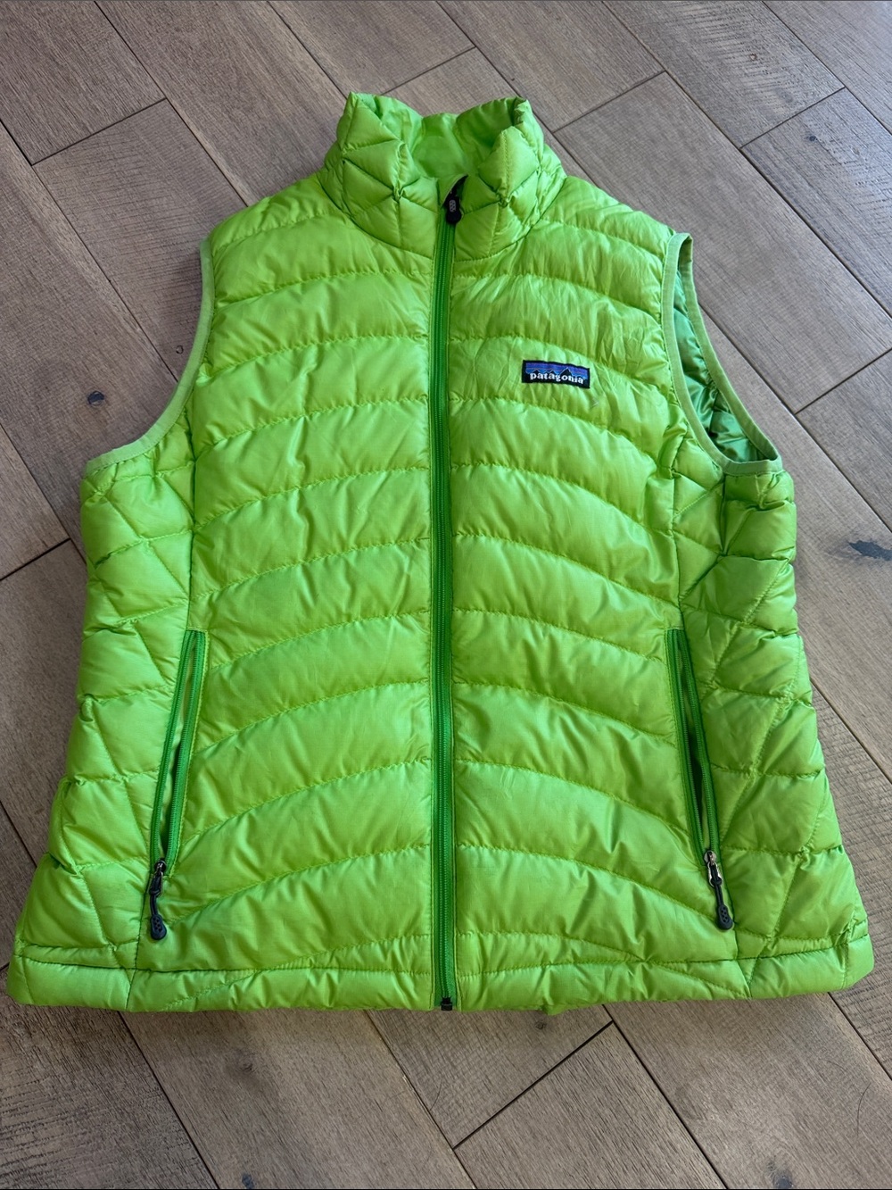 Patagonia Women’s Neon Lime Quilted Down Vest